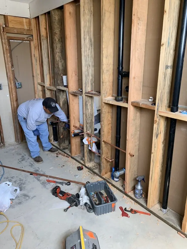 Commercial rough-in plumbing for Gas Line Repair in Lapidea